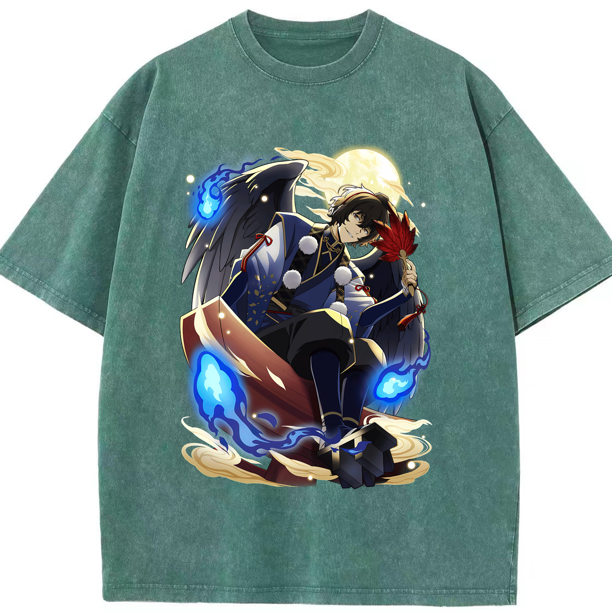 （画像用） 文豪ストレイドッグス Bungo Stray Dogs 綿100% ヴィンテージ風 半袖Tシャツ（フロントプリント）